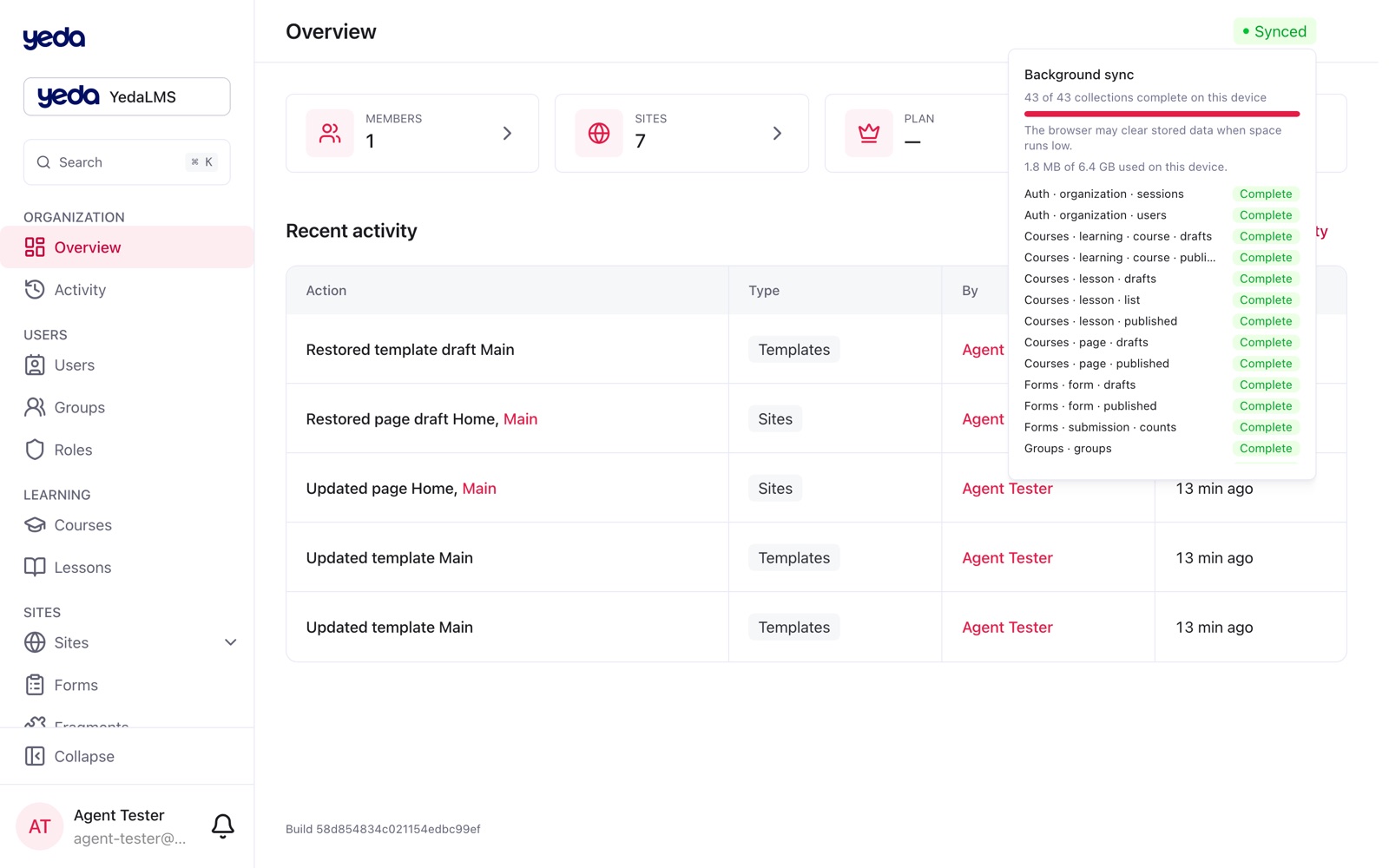 One connection, every tab: background sync